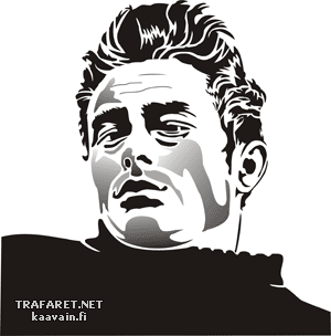 James Dean - sjabloon voor decoratie