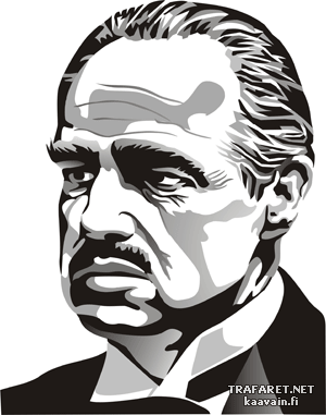 Marlon Brando 2 - sjabloon voor decoratie