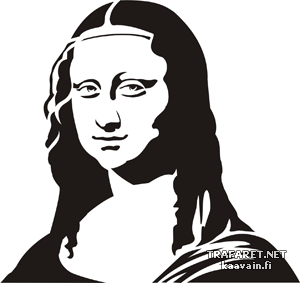 Mona Lisa - sjabloon voor decoratie