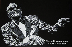 Ray Charles - sjabloon voor decoratie