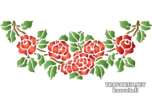 Roze slinger 41 - sjabloon voor decoratie