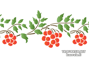 Bordure de Rowan 42 (Pochoirs pour bordures avec plantes)