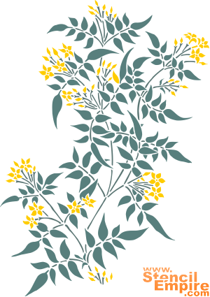 Jasmijn - sjabloon voor decoratie