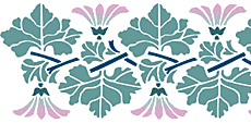 Rieten bloemen (Stencils met tuin- en veldbloemen)