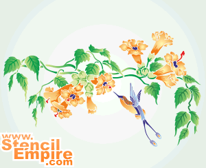 Tropische bloemen (Stencils met tuin- en veldbloemen)