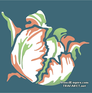 Witte tulp 3 - sjabloon voor decoratie