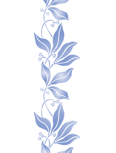 Bordure de laurier (Pochoirs pour bordures avec plantes)