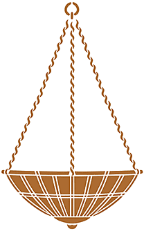 Hangende mand - sjabloon voor decoratie