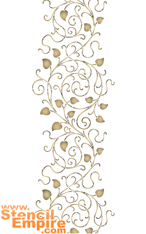 Bordure de feuille (Pochoirs avec motifs de dentelle)