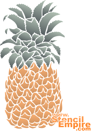 Een ananas - sjabloon voor decoratie