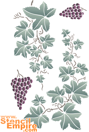Bossen en bladeren (Stencils met fruit en bessen)