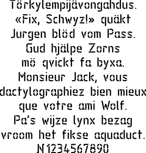GOST B-lettertype - sjabloon voor decoratie