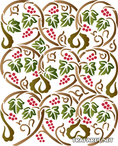Druivencirkels - sjabloon voor decoratie