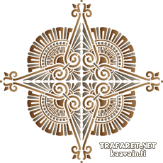 Grieks medaillon 25 - sjabloon voor decoratie