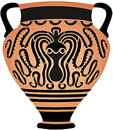 Vase pieuvre - pochoir pour la décoration