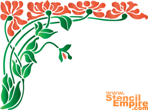 Hoekkamperfoelie (Stencils met tuin- en veldbloemen)