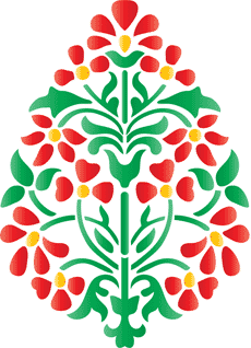 Indiaas patroon 03 - sjabloon voor decoratie
