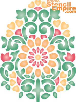 Indiaas patroon 07 - sjabloon voor decoratie