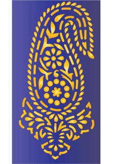 Klein paisley 01 - sjabloon voor decoratie