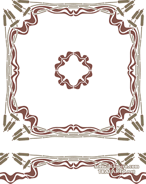 Moderne set 12 (Stencils van Art Nouveau en Art Deco stijlen)