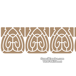 Art Nouveau rand 019 - sjabloon voor decoratie