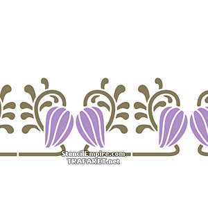 Art Nouveau rand 046 - sjabloon voor decoratie