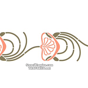 Art Nouveau rand 054 - sjabloon voor decoratie