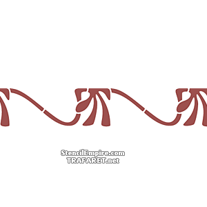 Art Nouveau rand 056 (Stencils van Art Nouveau en Art Deco stijlen)