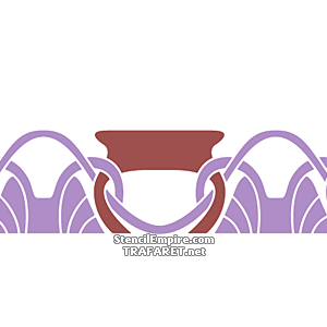 Art Nouveau rand 076 - sjabloon voor decoratie
