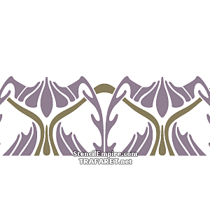 Art Nouveau rand 081 - sjabloon voor decoratie