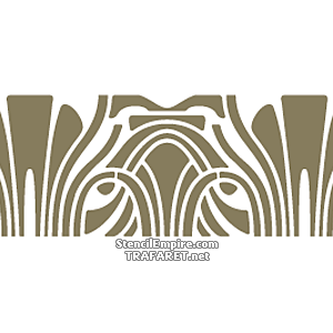 Art Nouveau rand 084 - sjabloon voor decoratie