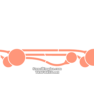 Bordure Art Nouveau 112 (Pochoirs pour bordures classiques)