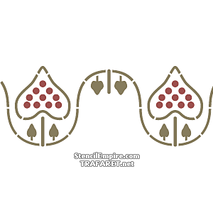 Art Nouveau rand 115 (Stencils van Art Nouveau en Art Deco stijlen)