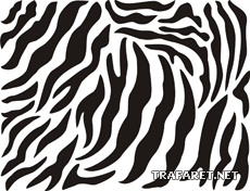 Zebrahuid (Sjablonen met dieren)