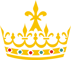 Kroon heraldiek - sjabloon voor decoratie