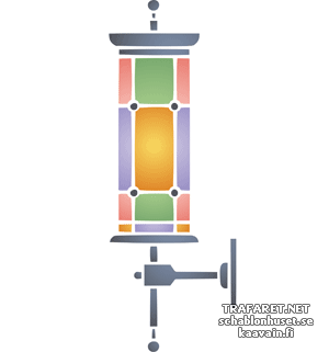 Straatlantaarn 05 - sjabloon voor decoratie
