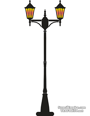Grote lantaarn 015 - sjabloon voor decoratie