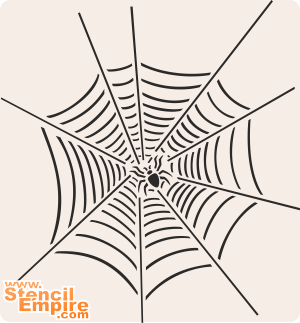 Spinnenweb - sjabloon voor decoratie