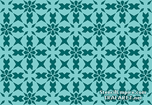 Mosaïque marocaine 09 (Pochoirs de style oriental)