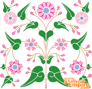 Bloem patroon - sjabloon voor decoratie