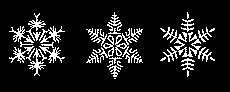 Sneeuwvlokken - sjabloon voor decoratie