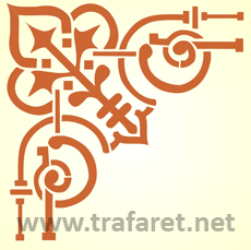 Nepalese hoek 1 - sjabloon voor decoratie