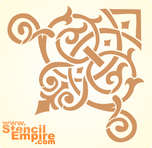 Nepalese hoek 3 - sjabloon voor decoratie
