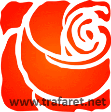 Rose Art Nouveau - sjabloon voor decoratie