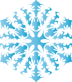 Sneeuwvlok XVI - sjabloon voor decoratie