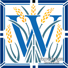 Beginletter W - sjabloon voor decoratie