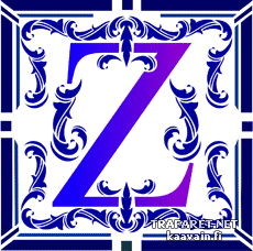 Beginletter Z - sjabloon voor decoratie
