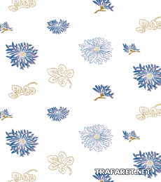 Papier Peint Floral Japonais - pochoir pour la décoration