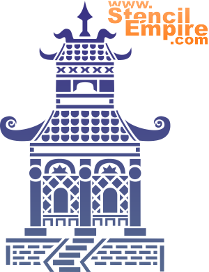 Pagode - sjabloon voor decoratie