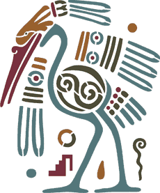 Inca kraan - sjabloon voor decoratie